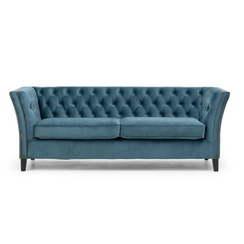 Elyse Velvet 3 Seater Sofa, Marine