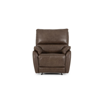 Hayley Leather Recliner, Mocha