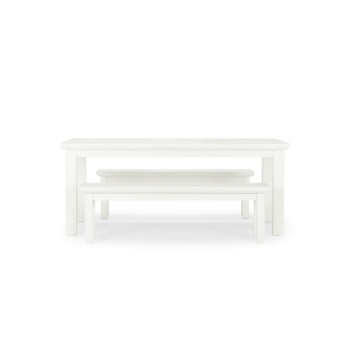 Melve 3 Piece Dining Set - W190, White