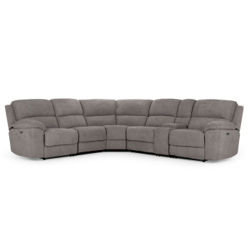 Reese Electric Recliner Corner Suite, Storm