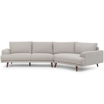 Charlie Angular Chaise Sofa, Oatmeal