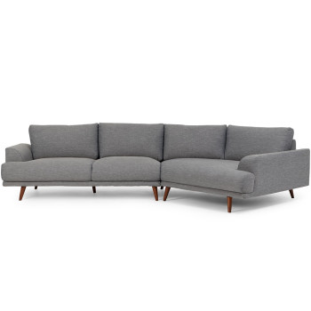 Charlie Angular Chaise Sofa, Midnight