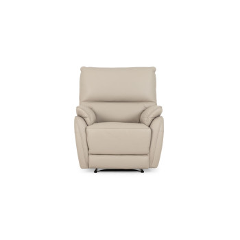 Hayley Leather Recliner, Pebble