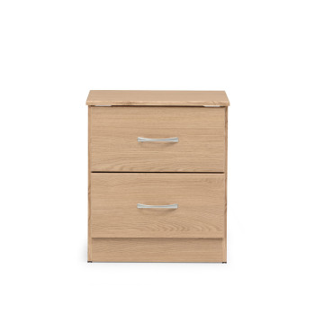 Devon 2 Drawer Bedside, Oak
