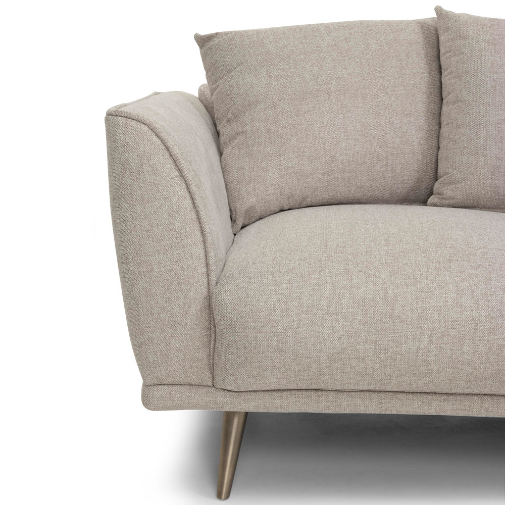 Kenzie 3 Seater Sofa, Light Grey