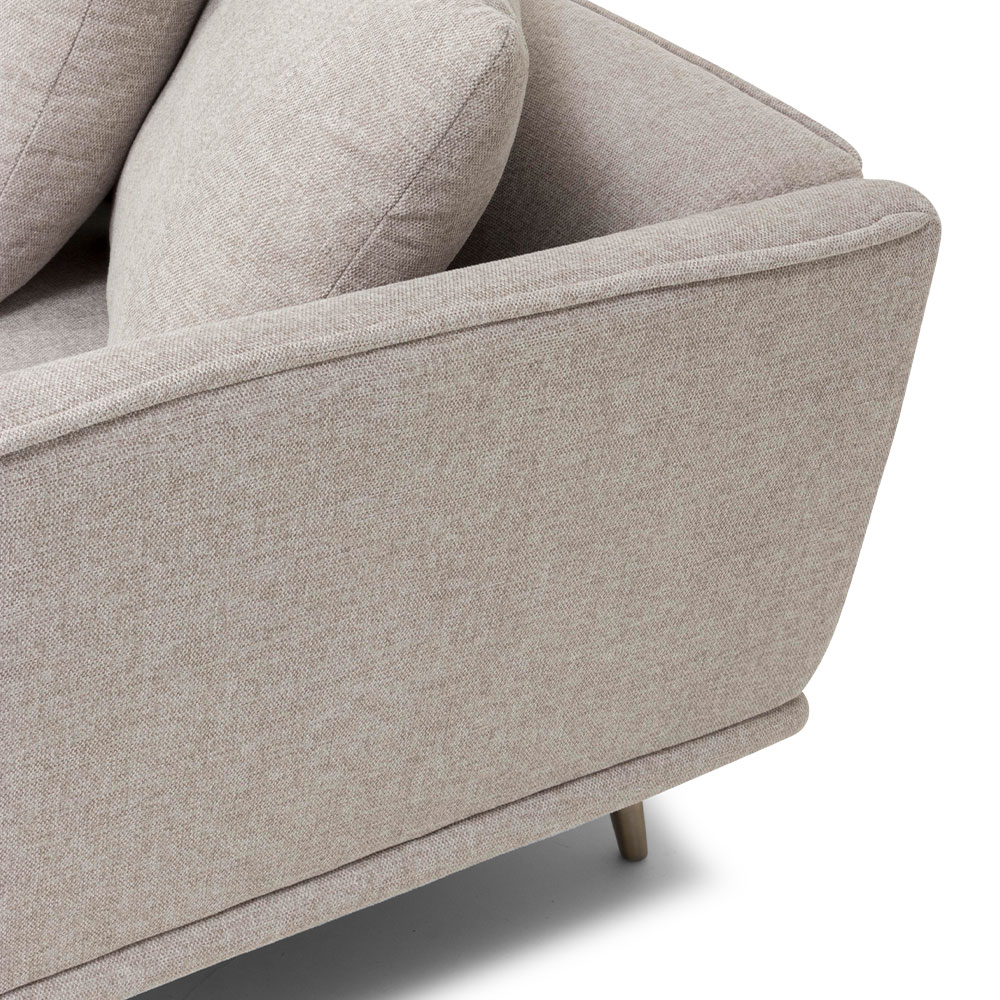 Kenzie 3 Seater Sofa, Light Grey