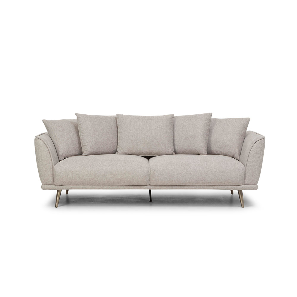 Kenzie 3 Seater Sofa, Light Grey