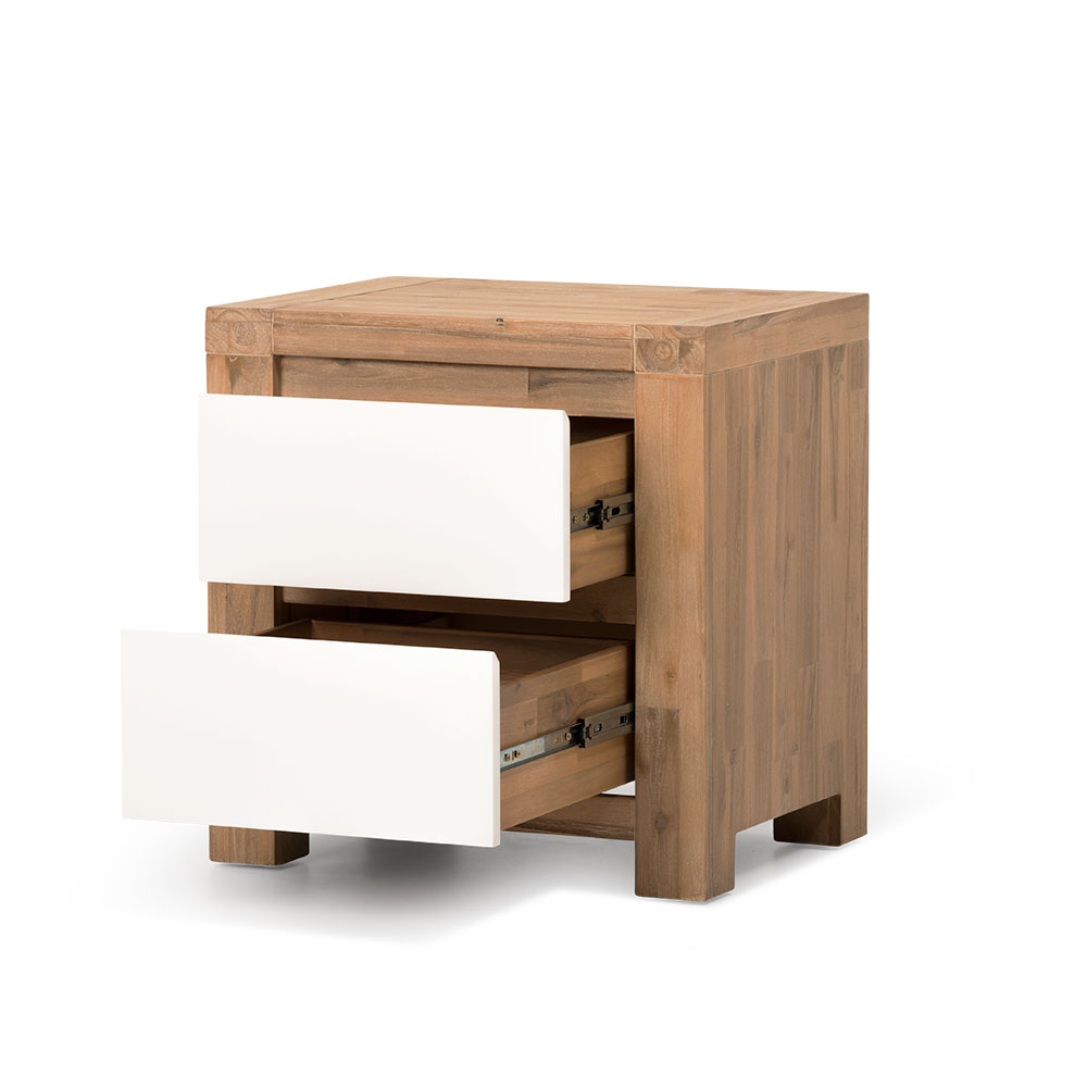 Atlantic 2 Drawer Bedside