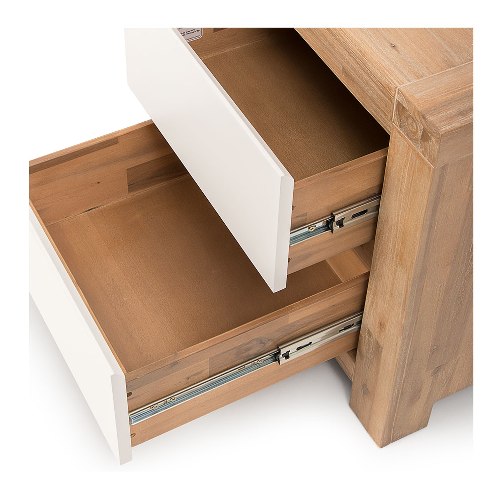Atlantic 2 Drawer Bedside