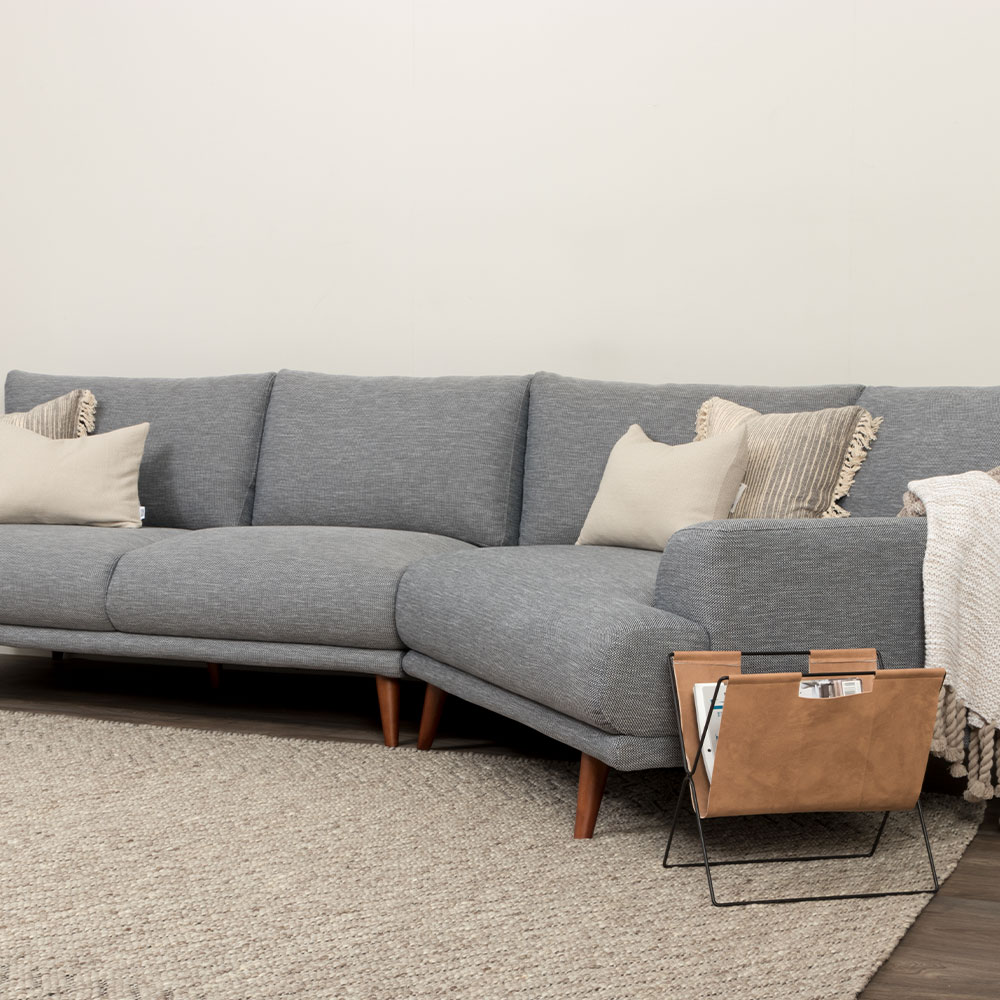 Charlie Angular Chaise Sofa, Midnight