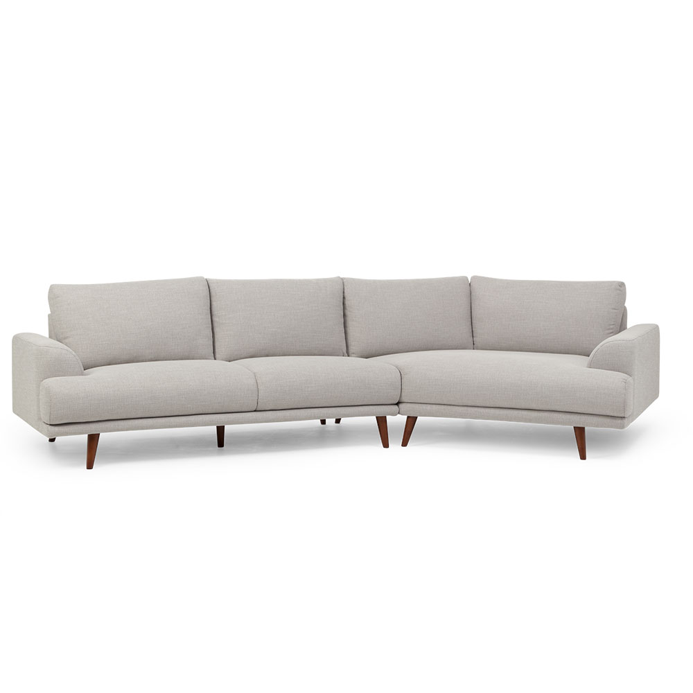 Charlie Angular Chaise Sofa, Oatmeal