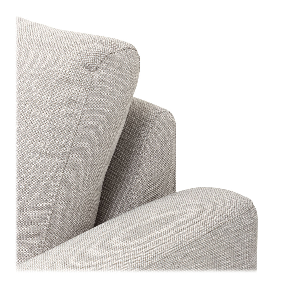 Charlie Angular Chaise Sofa, Oatmeal