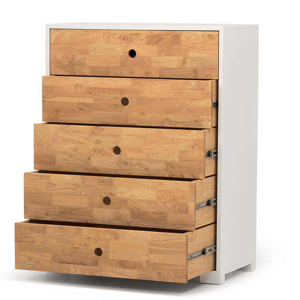 Chia 5 Drawer Chest - W80