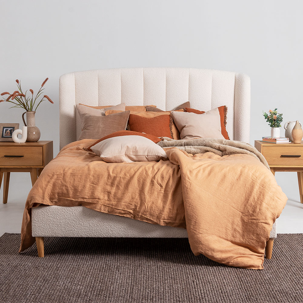 Chloe Queen Bed Frame, Cream