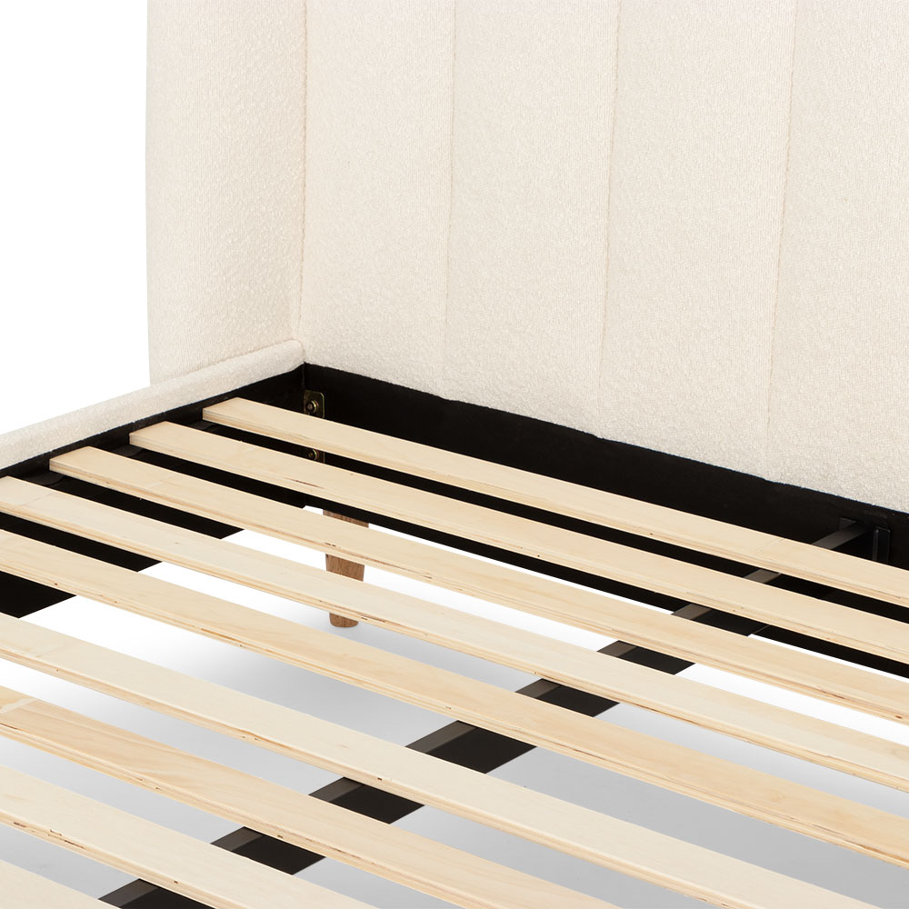 Chloe Queen Bed Frame, Cream
