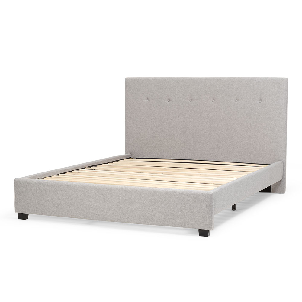 Dallas Queen Bed Frame, Light Grey