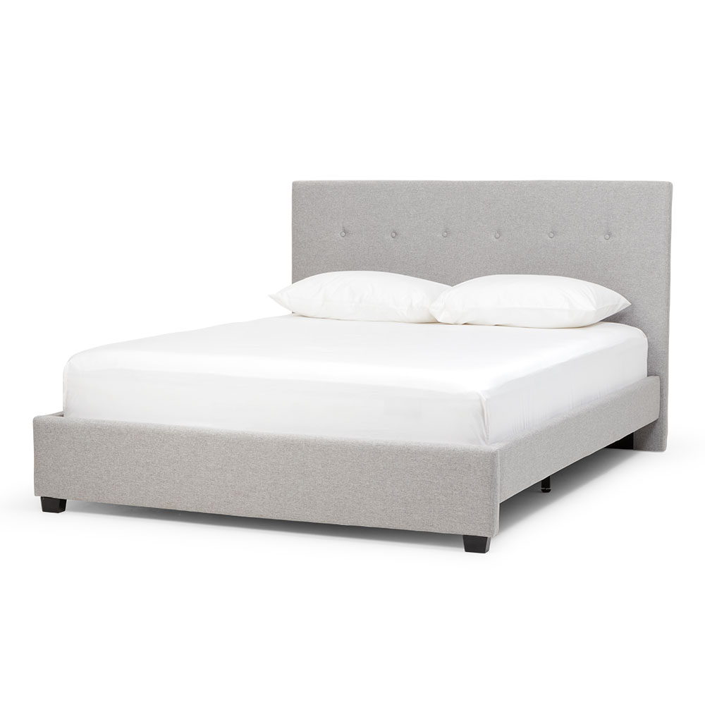 Dallas Queen Bed Frame, Light Grey
