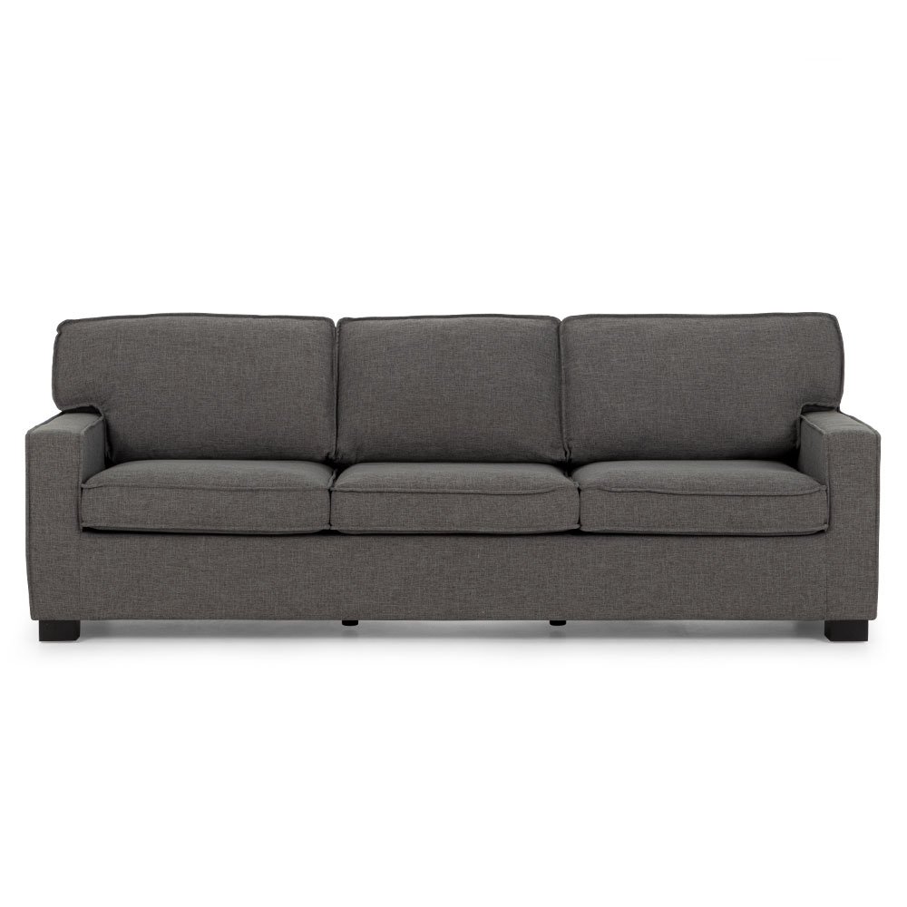 Haines 3 Seater Sofa, Dark Grey