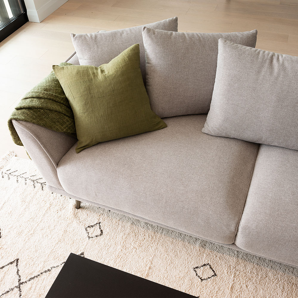 Kenzie 3 Seater Sofa, Light Grey