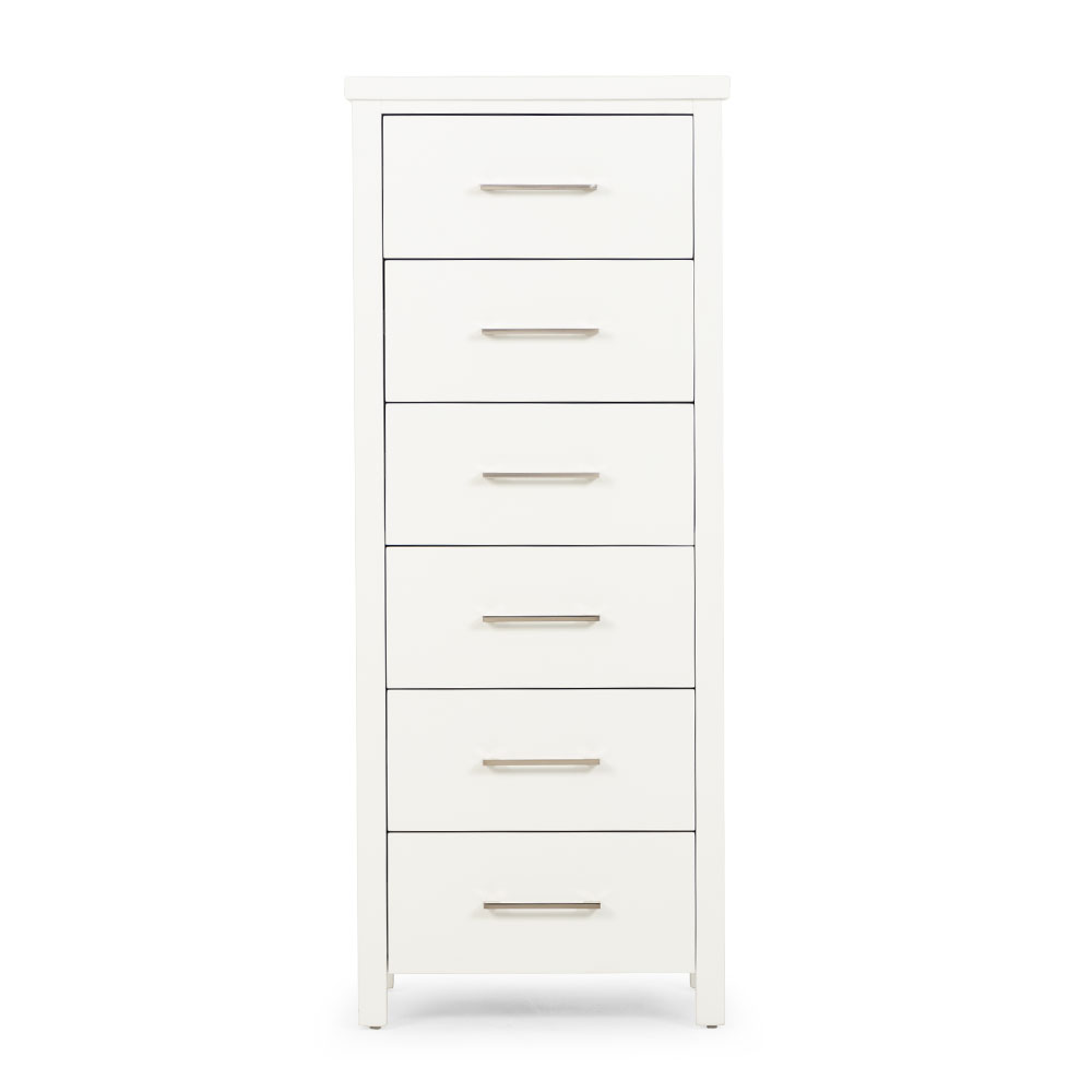 Miller 6 Drawer Lingerie, White