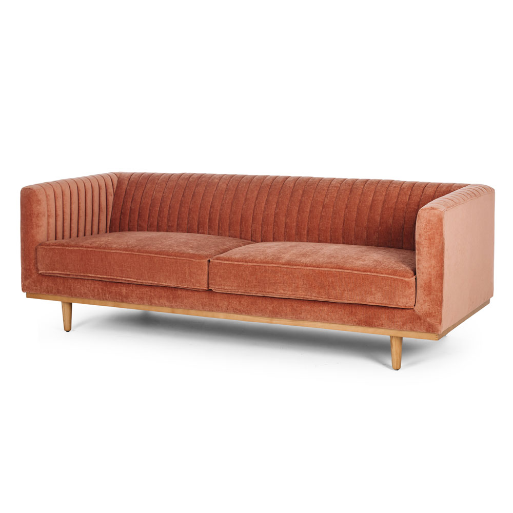 Madison 3 Seater Sofa, Amber Rose