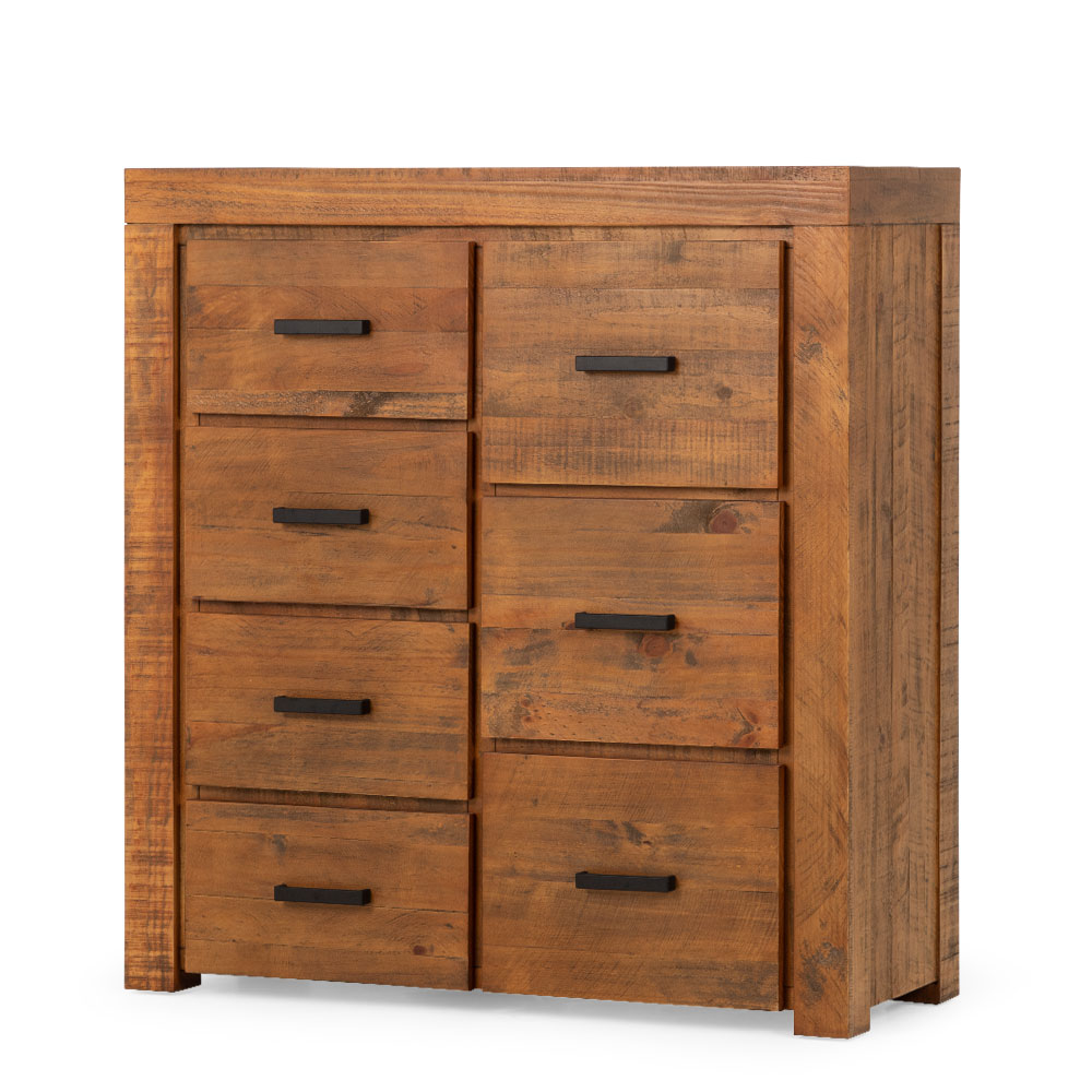 Prima 7 Drawer Tallboy, Pine