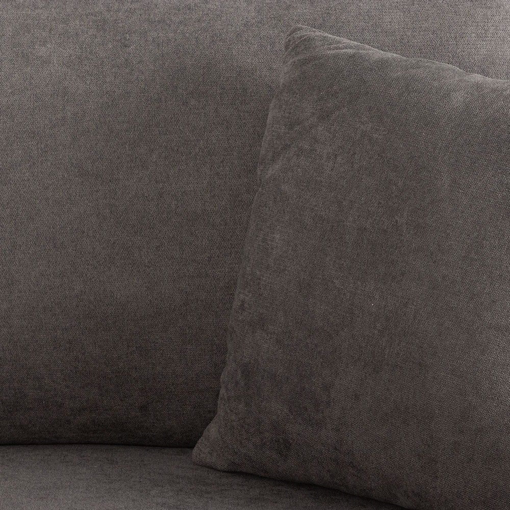 Tasman Modular 5 Seater Sofa With Ottoman, Dark Grey