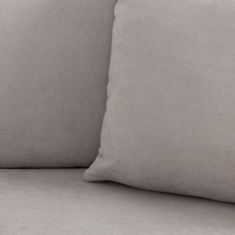 Tasman Modular 5 Seater Sofa With Ottoman, Light Grey
