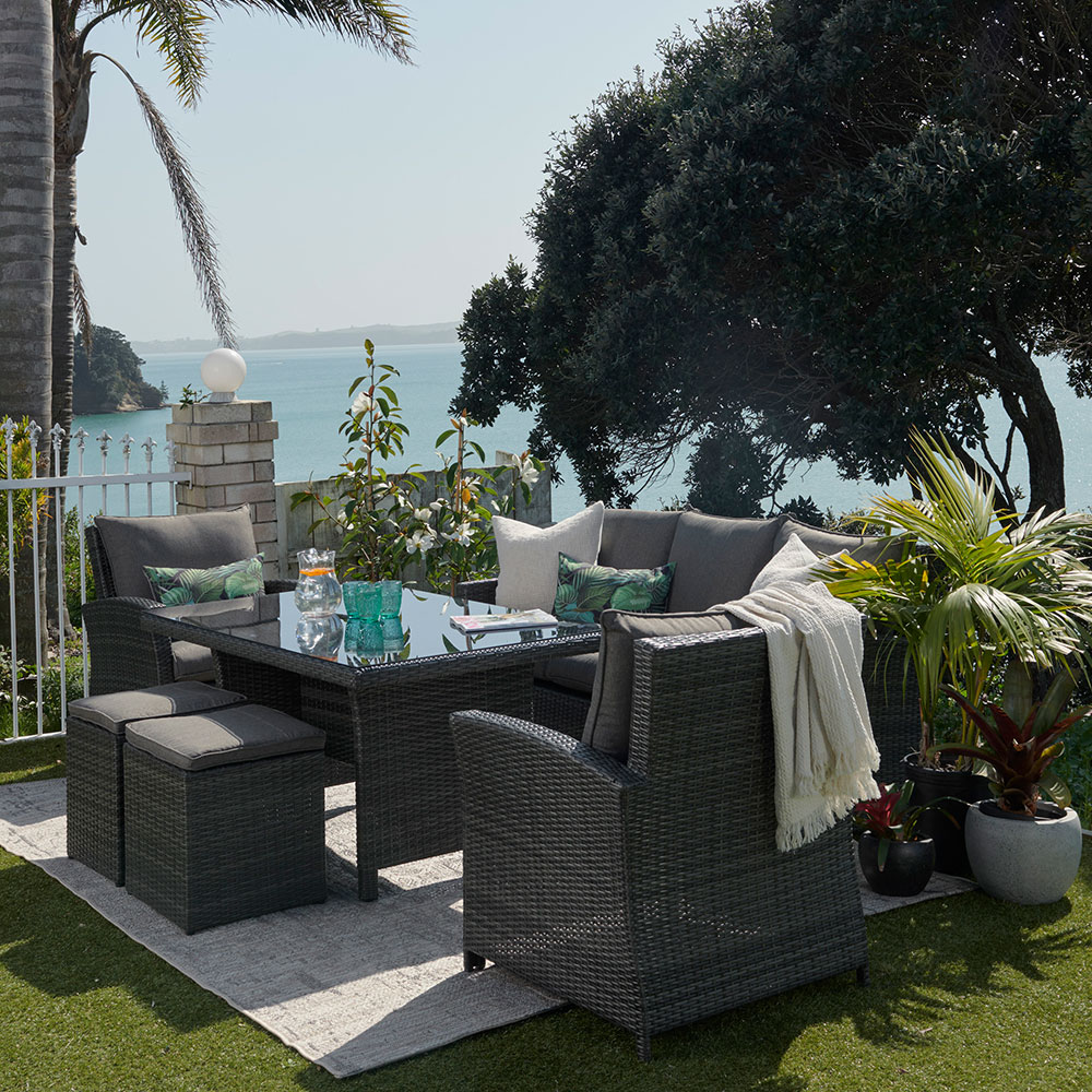 Valletta Outdoor 6 Piece Lounge/Low Dining Set