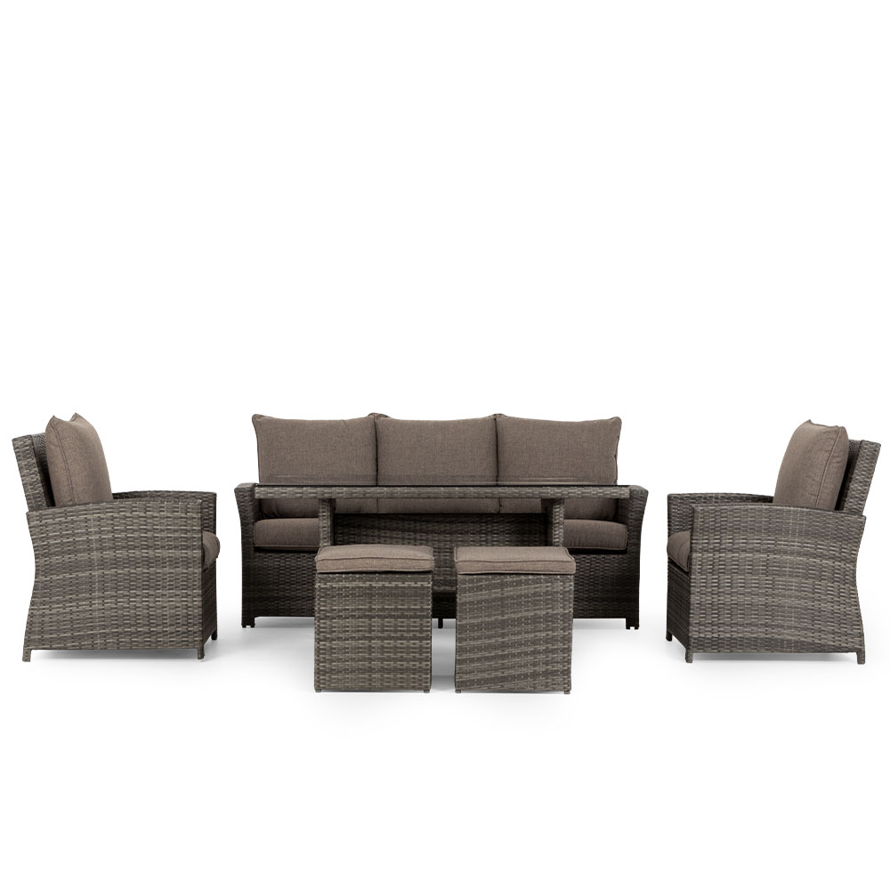 Valletta Outdoor 6 Piece Lounge/Low Dining Set