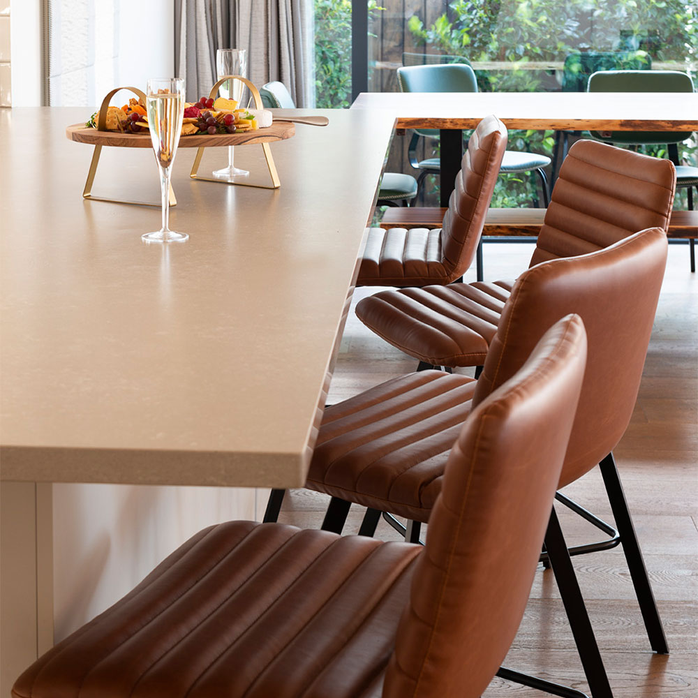 Watson PU Barstool, Brandy